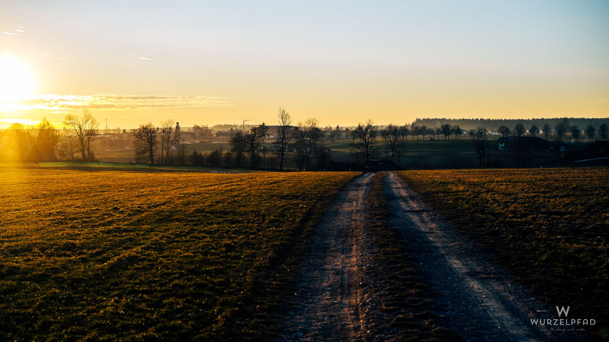 Sonnenuntergang in Föching