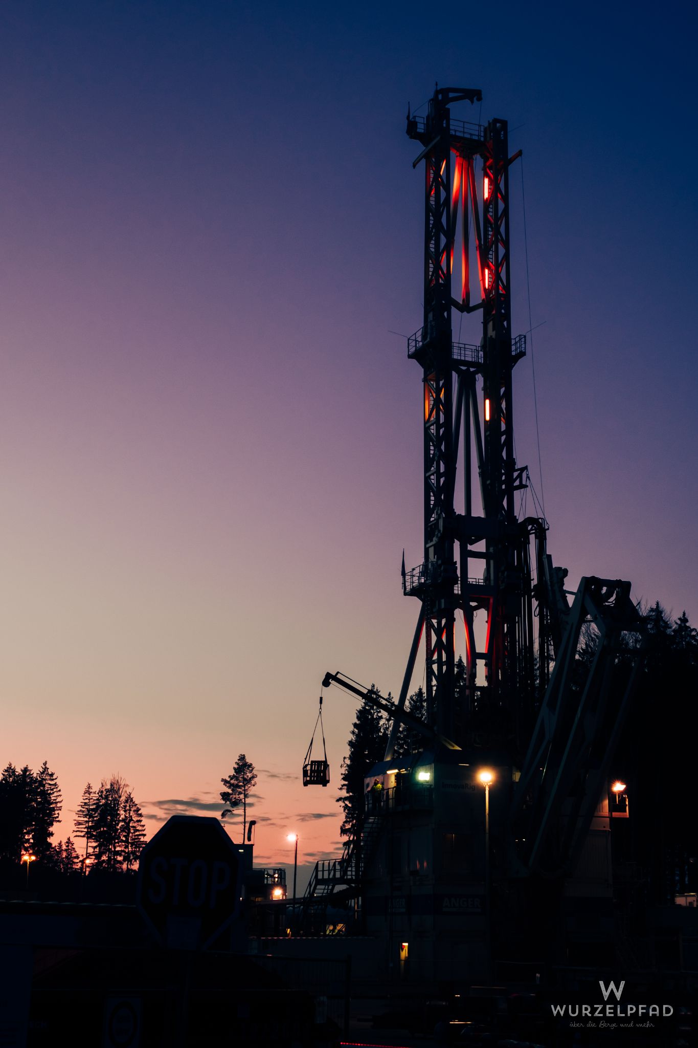 Geothermiebaustelle an der Römerstraße