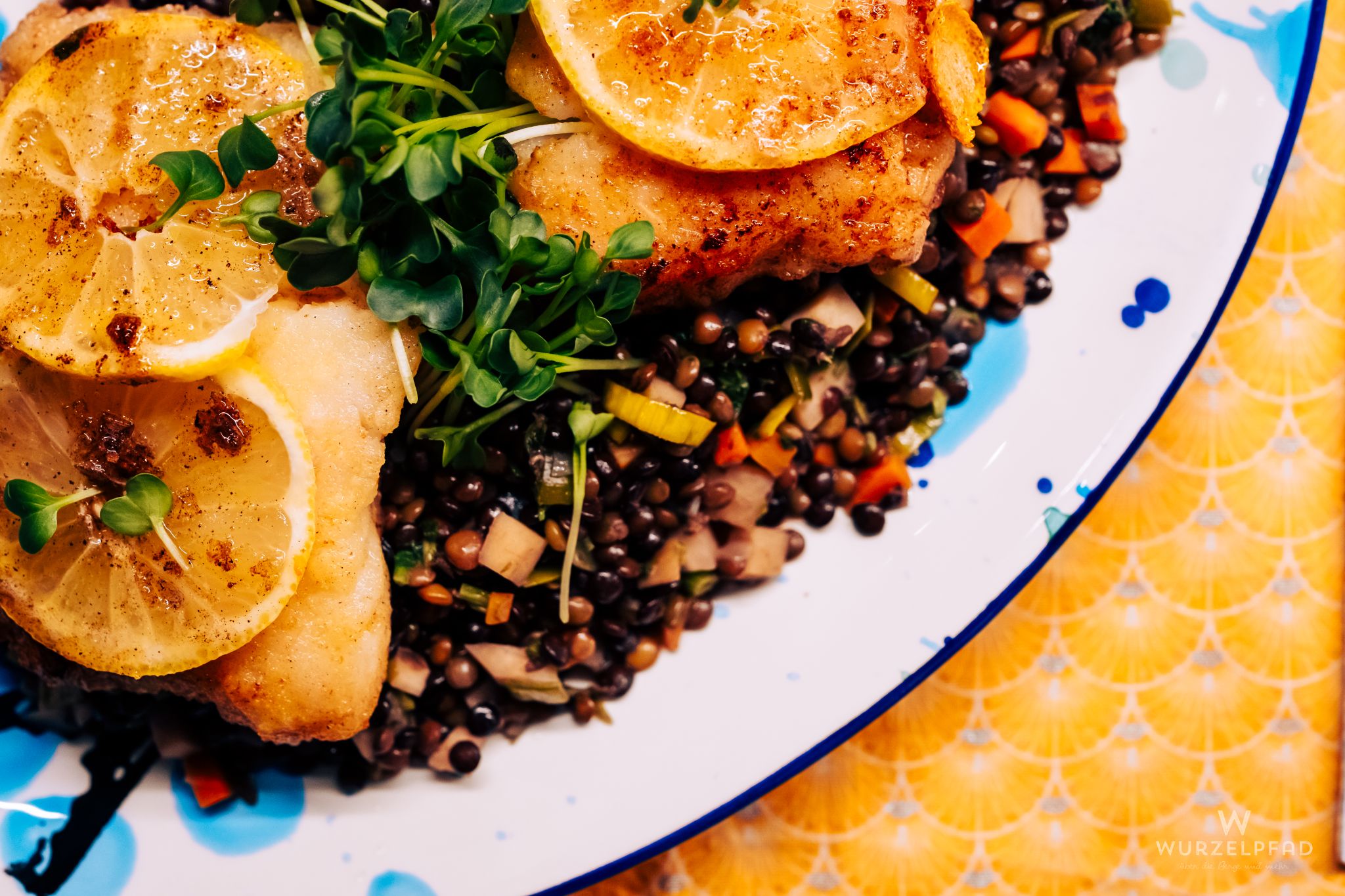 Zanderfilet mit Linsengemüse